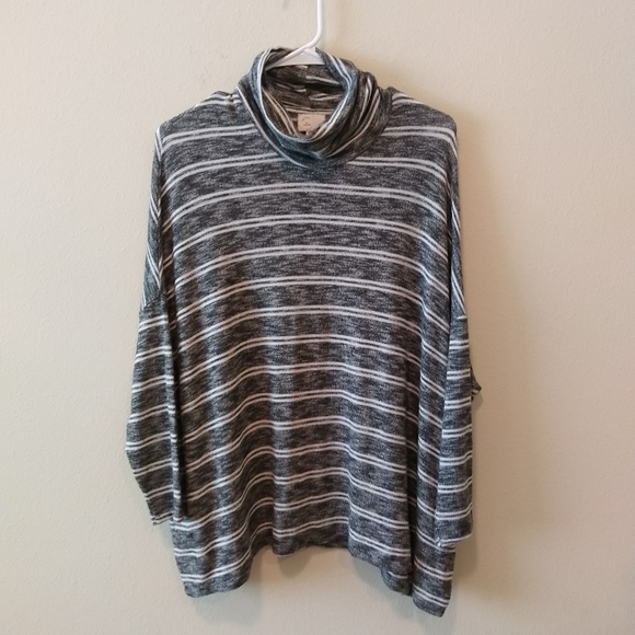 Anthropologie Sweaters - Anthropologie Postmark Striped Turtleneck Sweater